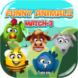 Funny Animals Match 3	